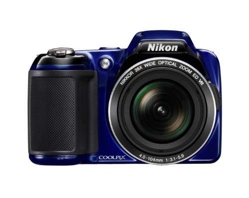 Nikon COOLPIX L810 16.1 MP Digital Camera with 26x Zoom NIKKOR ED Glass Lens and 3-inch LCD (Blue)