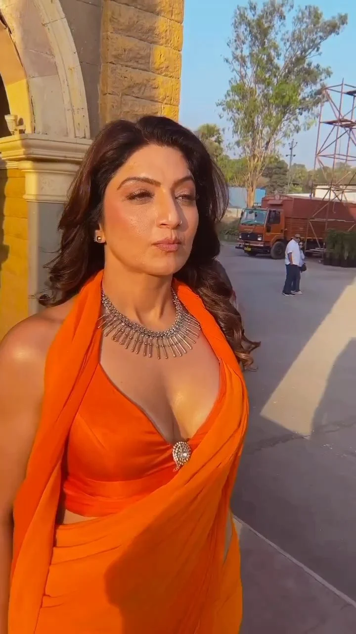 Aartii Naagpal saree cleavage curvy actress