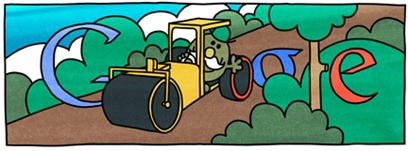76th Birthday Of Roger Hargreaves-Mr Slow Google Doodle Logo