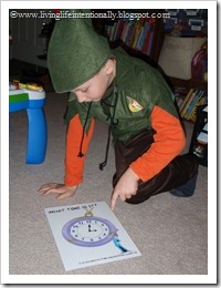 Telling Time with Peter Pan & Friends - free game