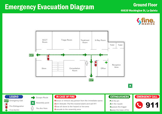 A Contemporary Fire Evacuation Map for 2024