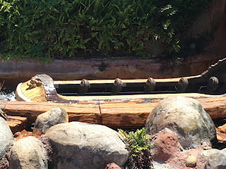 Empty Splash Mountain Log In Splashdown Disneyland