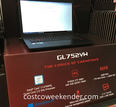 Browse the web, play games, or do work on the Asus ROG GL752VW laptop