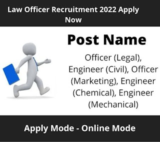 Law Officer Recruitment 2022 Apply Now