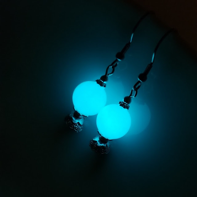 Quite Fortunate Glow in the Dark Dangle Earrings | Polish Pickup August 2019