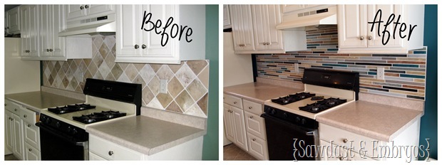 How To Paint A Backsplash To Look Like Tile Reality Daydream