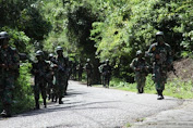 DENGAN KEKUATAN 55, SISWA DIKMABA TNI AD RINDAM ISKANDAR MUDA TA 2022 MELAKSANAKAN LATIHAN PATROLI JARAK JAUH (PJJ)