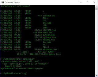 Koneksi Database MySQL dengan Python 2.7