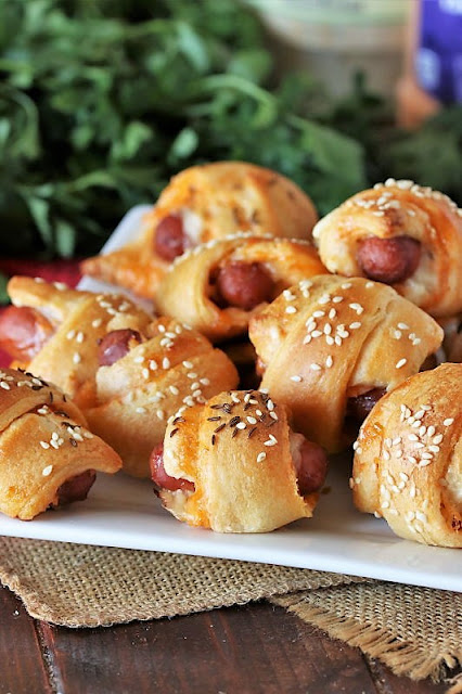 Platter of Reuben Pigs In a Blanket Image