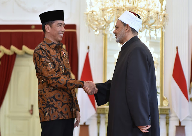 Terima Syekh Al-Azhar, Presiden Jokowi Bahas Kerja Sama Syiarkan ‘Wasathiyah Islam’