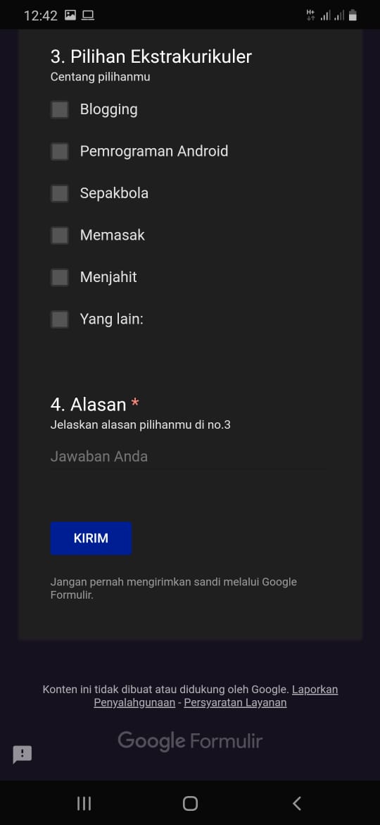 Cara Membuat Google Form Di Hp Android Contoh Prakteknya