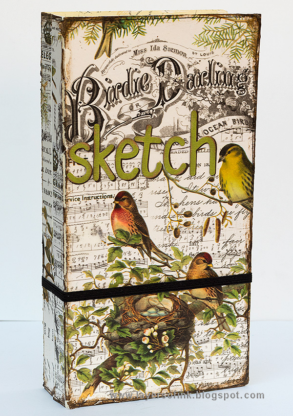 Layers of ink - Aviary Sketch Storage Holder tutorial by Anna-Karin Evaldsson