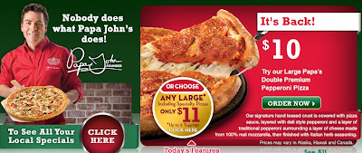 papa johns promo codes