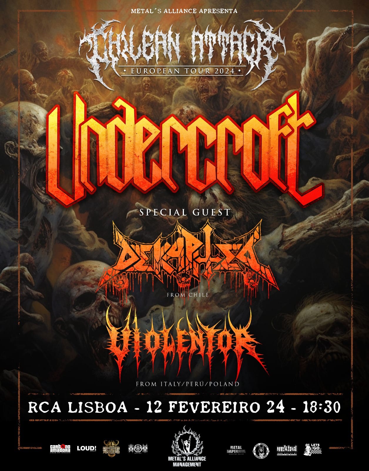 Undercroft, Dekapited e Violentor, em Portugal, no próximo ano