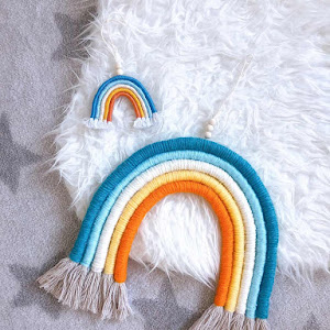 DIY Rainbow Wall Hanging and Matching Charm