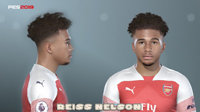 PES 2019 Faces Reiss Nelson by Prince Hamiz