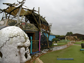 A view of Mr Mulligan's Pirate Adventure Golf course in Milton Keynes