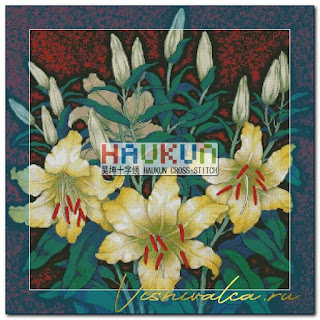 Download cross stitch scheme H052 "Lily" Haukun