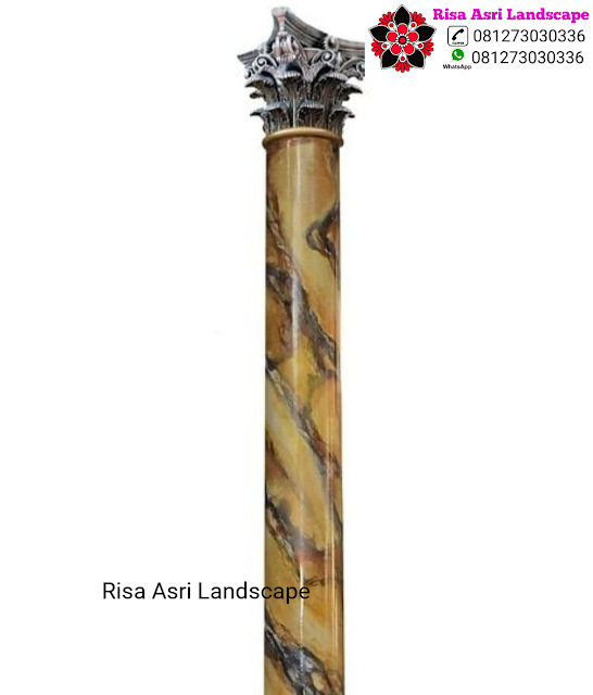 Risa Asri Landscape - Cat Wash Motif Marmer kayu