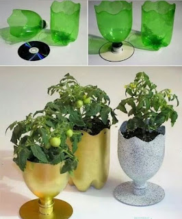 pot tanaman dari botol plastik