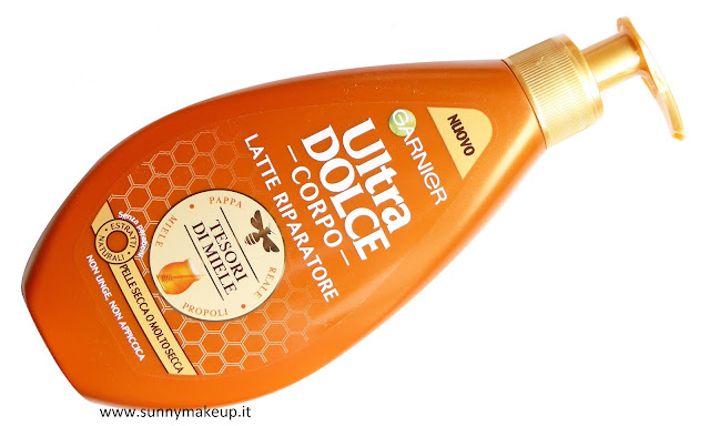 Garnier Ultra Dolce Corpo. Linea Tesori di Miele. Latte Riparatore.