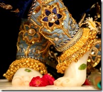 [Krishna's lotus feet]