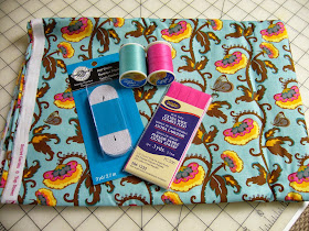 Pillowcase style dress tutorial supplies