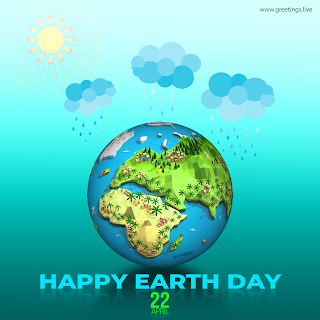 Happy Earth Day 22 April 2019 Greetings - Save Mother Earth.