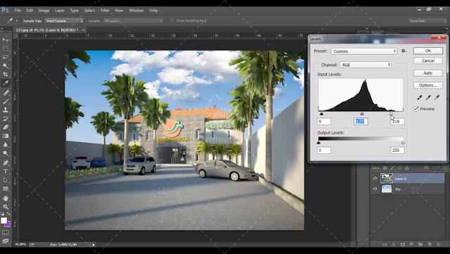  Tutorial Edit Gambar Rendering from Sketchup With Photoshop