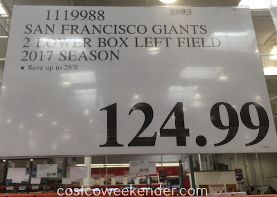 Save 28% on 2 Giants tickets at Costco