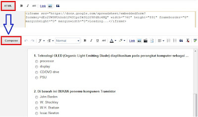 Cara Menampilkan Soal Online di Blog atau Web