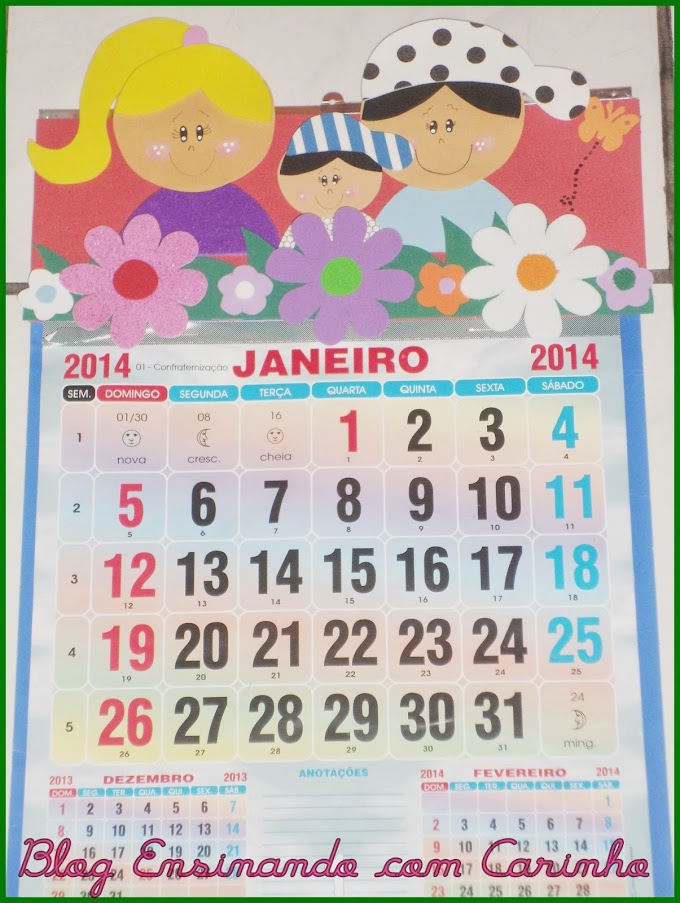 Calendário Personalizado em EVA