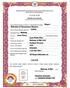 Contoh Tulisan Indah Untuk Ijazah