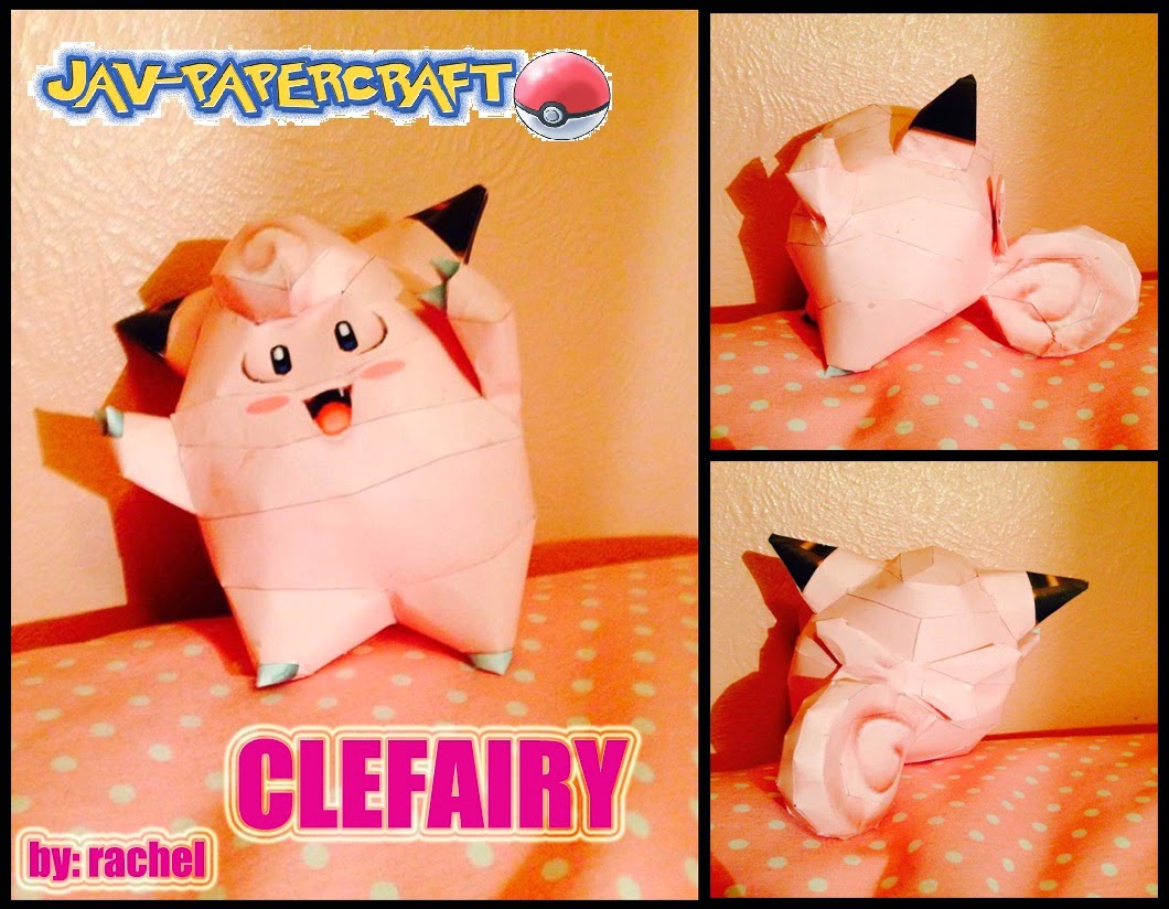 Clefairy Paper Model