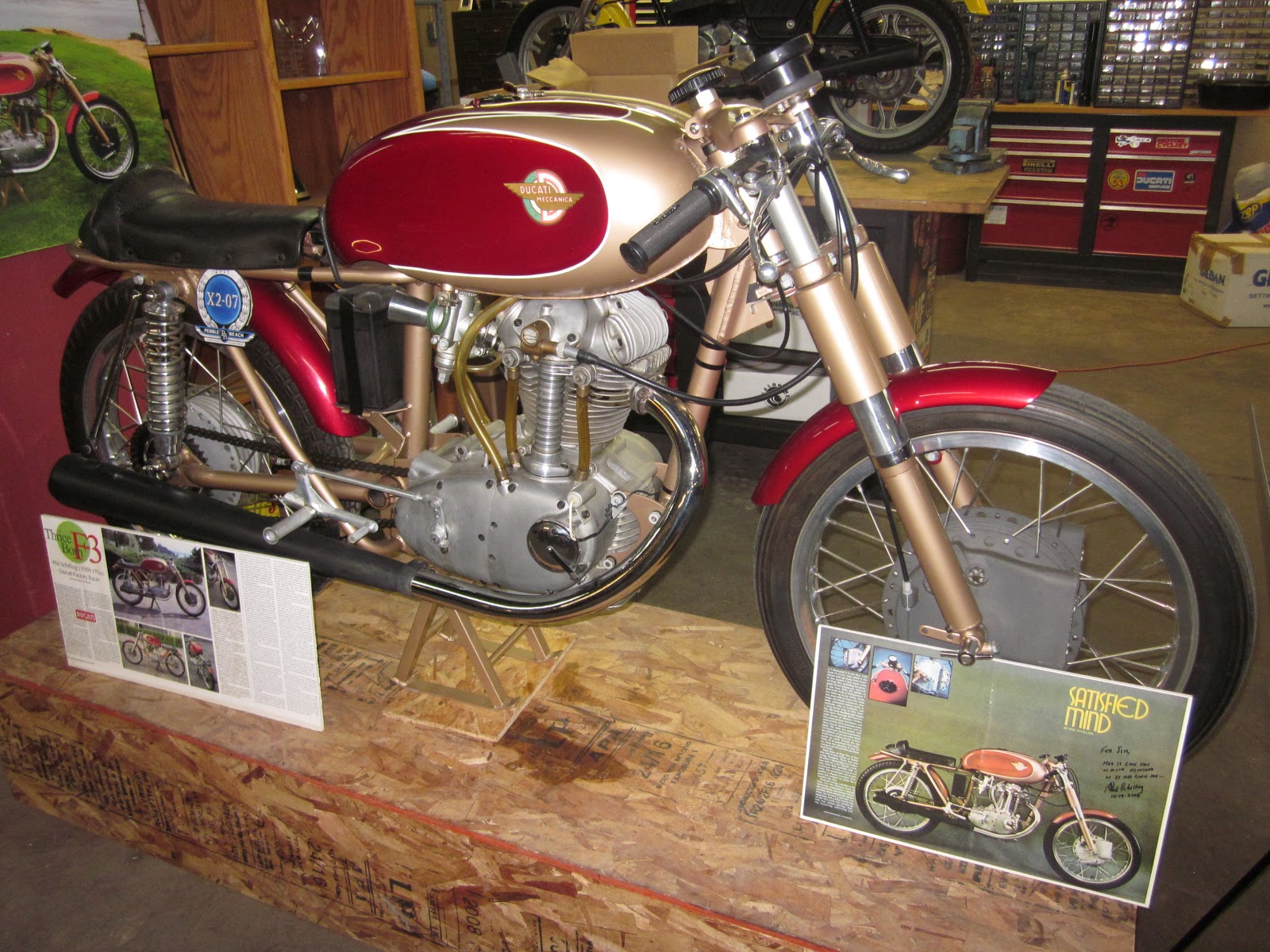 OldMotoDude: 1959 Phil Shilling 175 Factory F3 Ducati Racer 0n Display ...