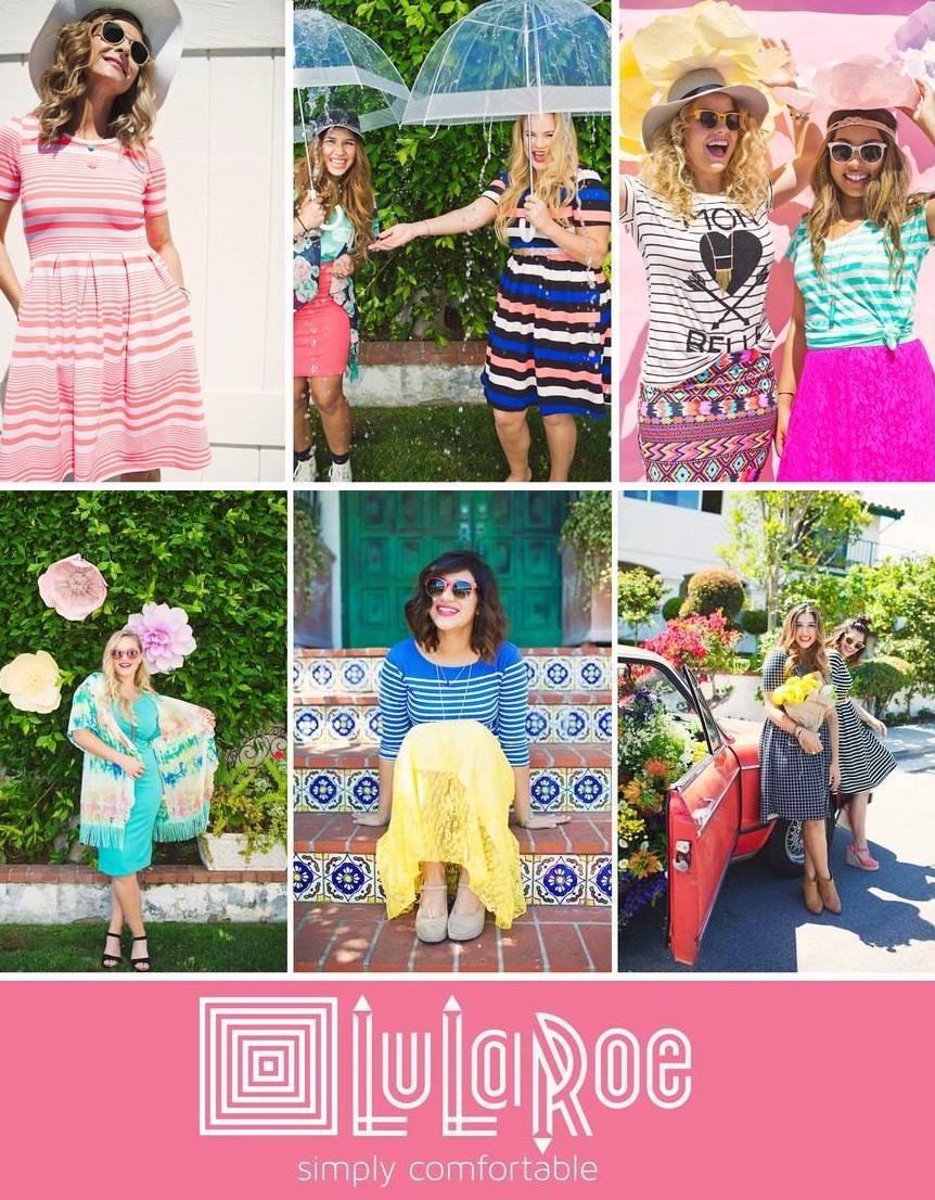 I made a small collage of posts from one LuLaRoe seller to