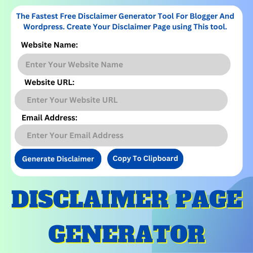 Disclaimer Generator