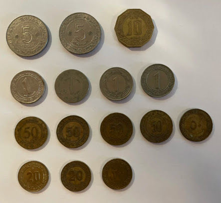 عملات النقدية الجزائر مختلفة