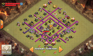 Base WAR TH 7 COC Anti Serangan Dragon [Naga]