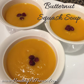 Healthy Butternut Squash Soup, 21 Day Fix Approved Recipe, www.HealthyFitFocused.com, Julie Little Fitness