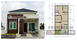 Gambar Denah Rumah Ukuran 6x13