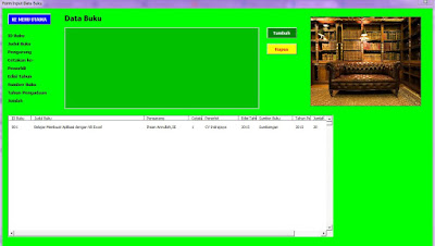 Inout Data Buku Aplikasi Perpustakaan
