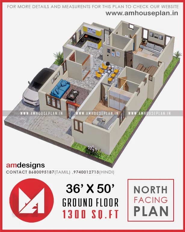 36-x-50-Perfect-indian-house-plan-with-car-parking