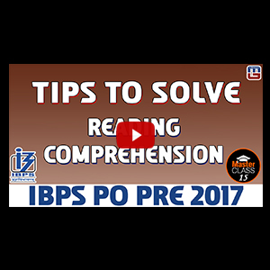 Master Class | Tips to Solve Reading Comprehension | English | Preparation Lecture 15 | IBPS PO 2017