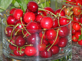 Homegrown cherries. Photographed by Susan Walter.