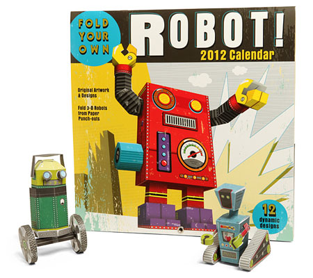 Buidl a Robot 2012 Papercraft Calendar