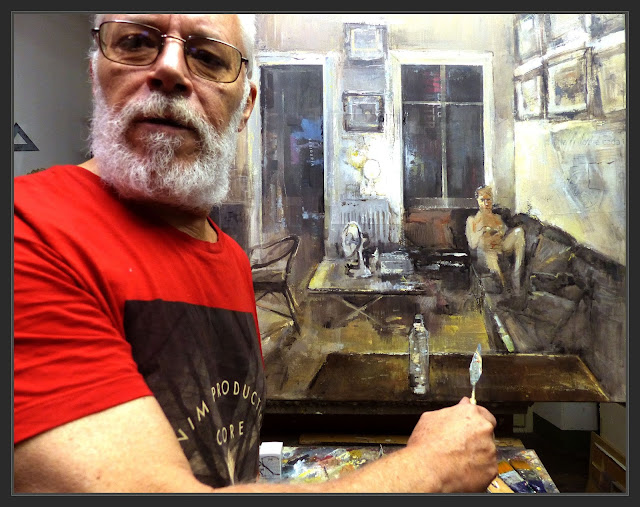 INTERIORES-PINTURA-DOMICILIO-ESCENAS-VIDA COTIDIANA-CASA-PERSONAJES-LUZ-INTIMISTA-FOTOS-PINTANDO-PINTURAS-ARTISTA-PINTOR-ERNEST DESCALS