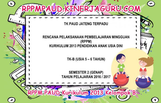 RPPM PAUD Kurikulum 2013 Kelompok B