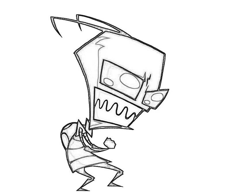 invader-zim-warm-coloring-pages