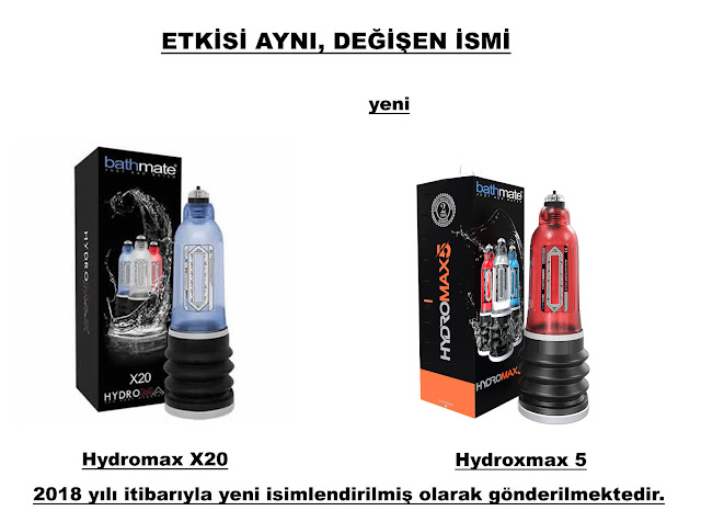 Bathmate Hydromax X20 Kırmızı renk artık Bathmate Hydromax 5 oldu.